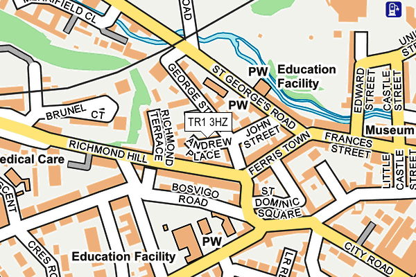 TR1 3HZ map - OS OpenMap – Local (Ordnance Survey)