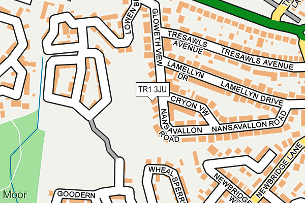 TR1 3JU map - OS OpenMap – Local (Ordnance Survey)