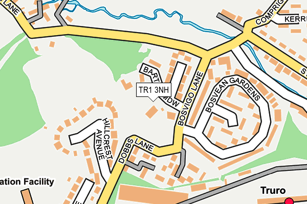 TR1 3NH map - OS OpenMap – Local (Ordnance Survey)