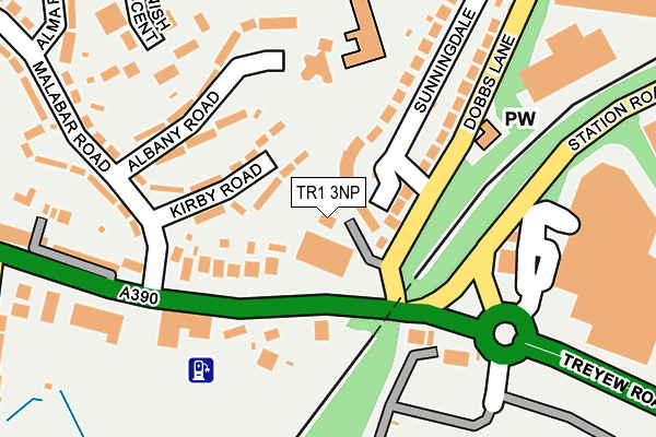 TR1 3NP map - OS OpenMap – Local (Ordnance Survey)