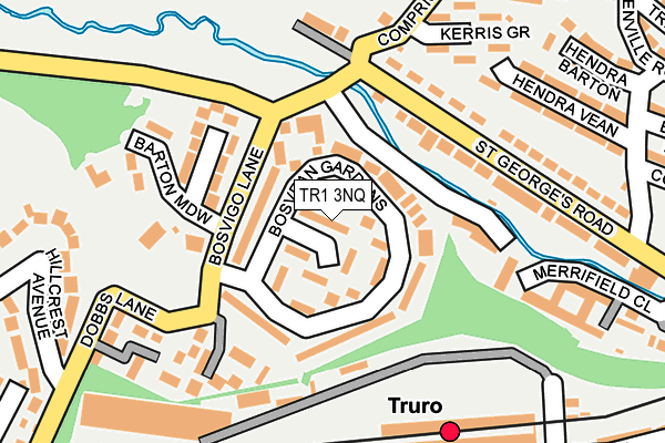TR1 3NQ map - OS OpenMap – Local (Ordnance Survey)