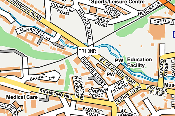 TR1 3NR map - OS OpenMap – Local (Ordnance Survey)