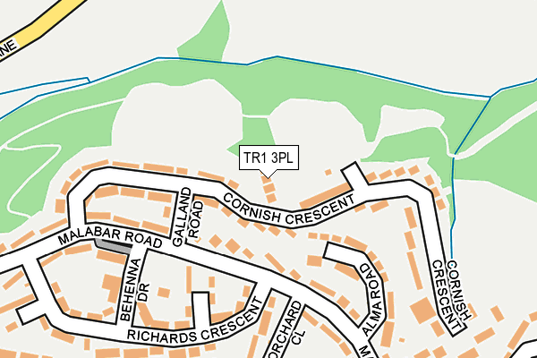 TR1 3PL map - OS OpenMap – Local (Ordnance Survey)