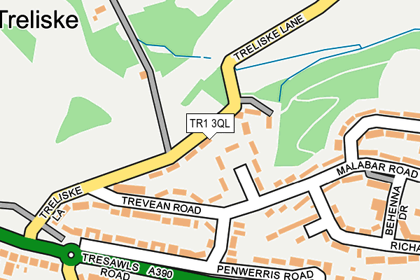 TR1 3QL map - OS OpenMap – Local (Ordnance Survey)