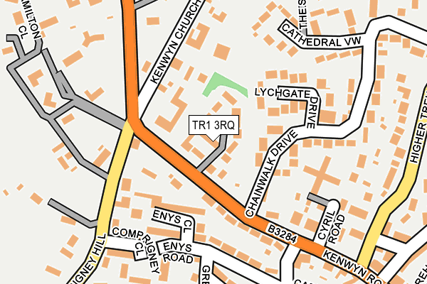 TR1 3RQ map - OS OpenMap – Local (Ordnance Survey)