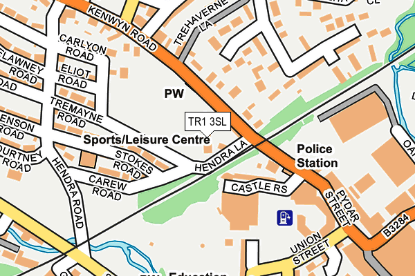 TR1 3SL map - OS OpenMap – Local (Ordnance Survey)