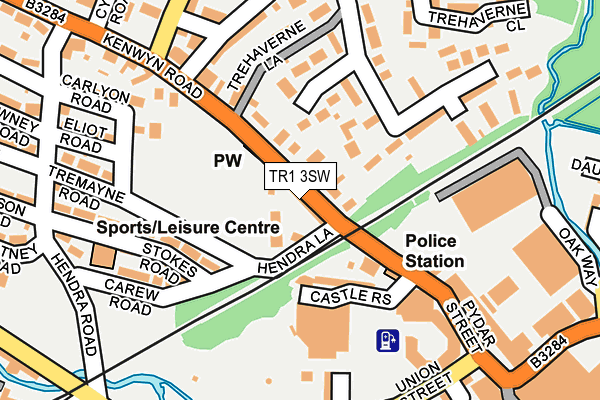 TR1 3SW map - OS OpenMap – Local (Ordnance Survey)