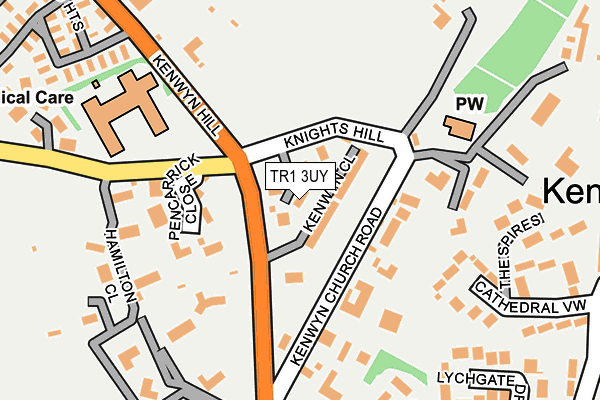 TR1 3UY map - OS OpenMap – Local (Ordnance Survey)