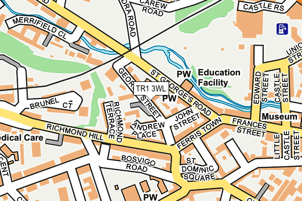 TR1 3WL map - OS OpenMap – Local (Ordnance Survey)