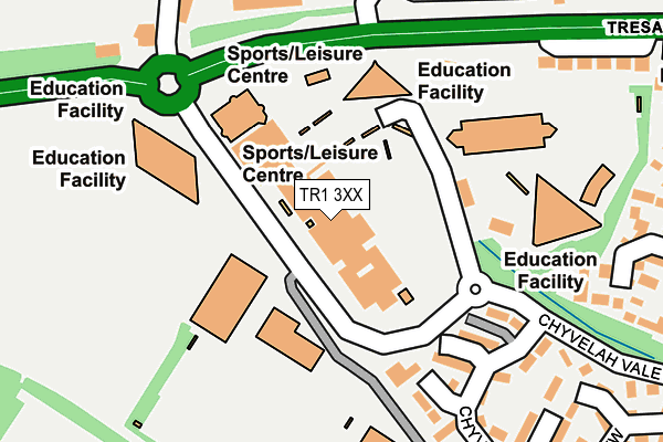TR1 3XX map - OS OpenMap – Local (Ordnance Survey)