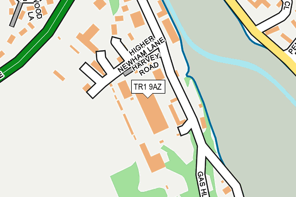 TR1 9AZ map - OS OpenMap – Local (Ordnance Survey)