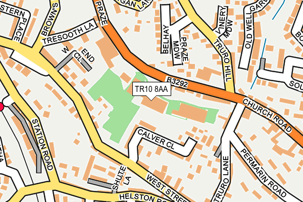 TR10 8AA map - OS OpenMap – Local (Ordnance Survey)