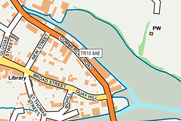 TR10 8AE map - OS OpenMap – Local (Ordnance Survey)