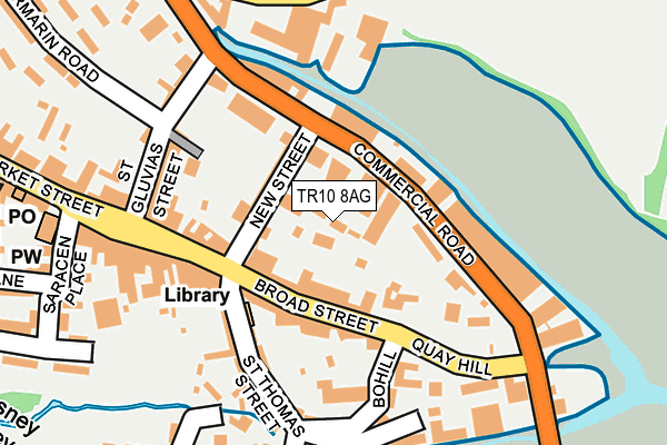 TR10 8AG map - OS OpenMap – Local (Ordnance Survey)