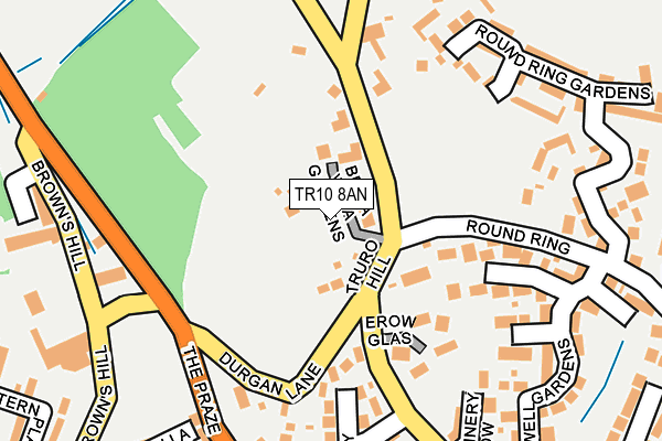 TR10 8AN map - OS OpenMap – Local (Ordnance Survey)