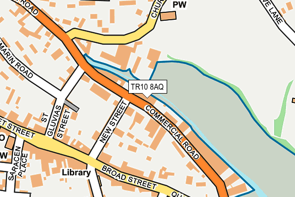 TR10 8AQ map - OS OpenMap – Local (Ordnance Survey)