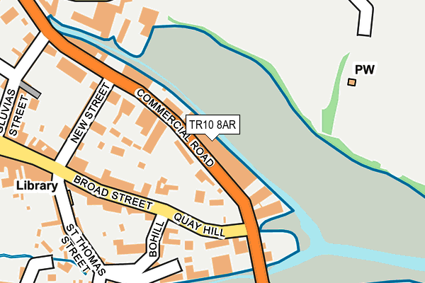 TR10 8AR map - OS OpenMap – Local (Ordnance Survey)