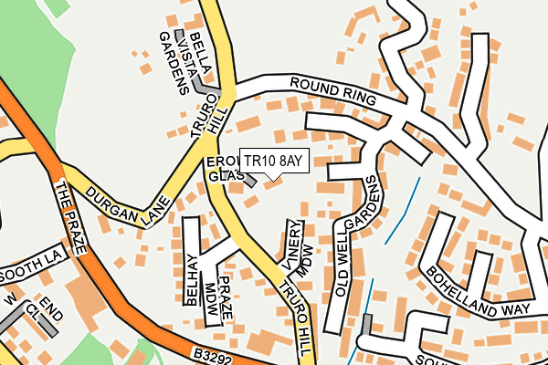 TR10 8AY map - OS OpenMap – Local (Ordnance Survey)