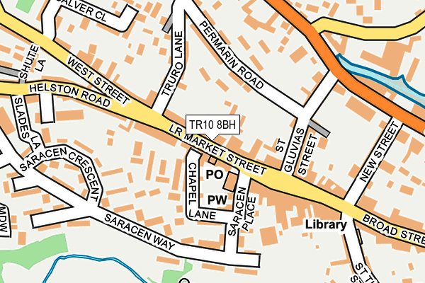 TR10 8BH map - OS OpenMap – Local (Ordnance Survey)