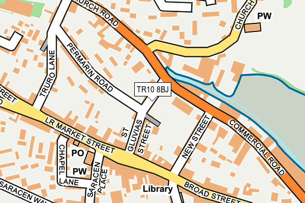 TR10 8BJ map - OS OpenMap – Local (Ordnance Survey)