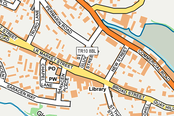 TR10 8BL map - OS OpenMap – Local (Ordnance Survey)
