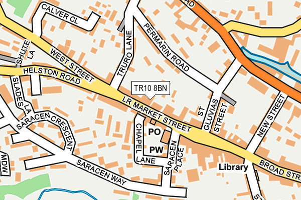 TR10 8BN map - OS OpenMap – Local (Ordnance Survey)