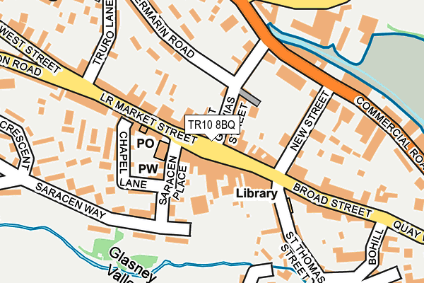 TR10 8BQ map - OS OpenMap – Local (Ordnance Survey)
