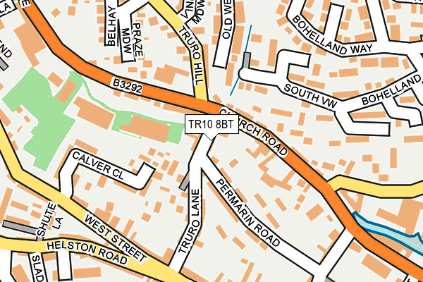 TR10 8BT map - OS OpenMap – Local (Ordnance Survey)