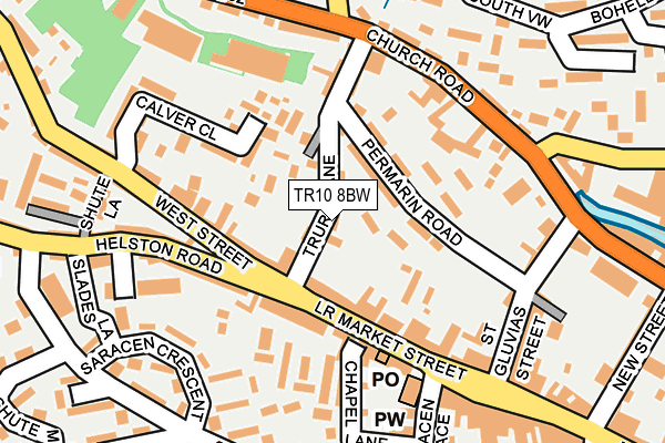 TR10 8BW map - OS OpenMap – Local (Ordnance Survey)