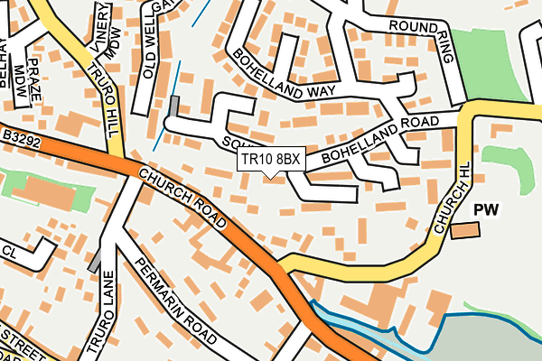 TR10 8BX map - OS OpenMap – Local (Ordnance Survey)
