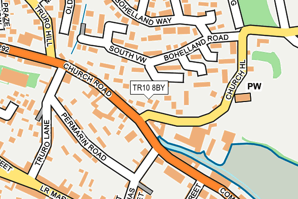 TR10 8BY map - OS OpenMap – Local (Ordnance Survey)