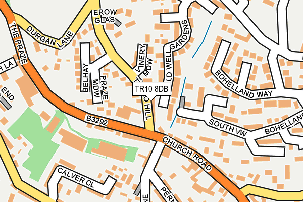 TR10 8DB map - OS OpenMap – Local (Ordnance Survey)