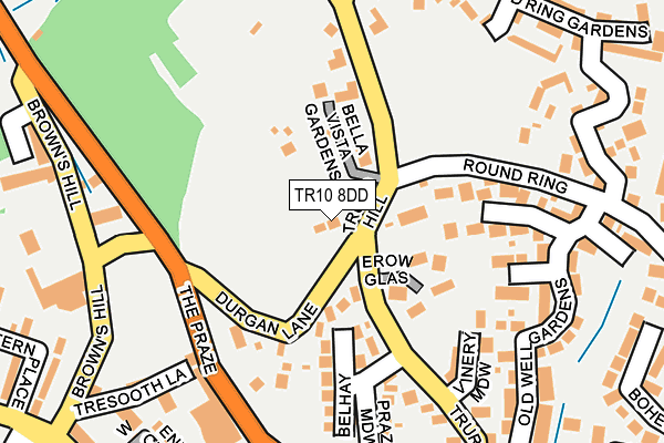 TR10 8DD map - OS OpenMap – Local (Ordnance Survey)