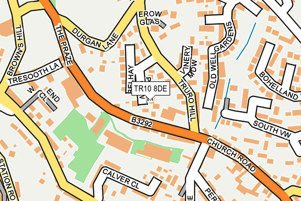 TR10 8DE map - OS OpenMap – Local (Ordnance Survey)