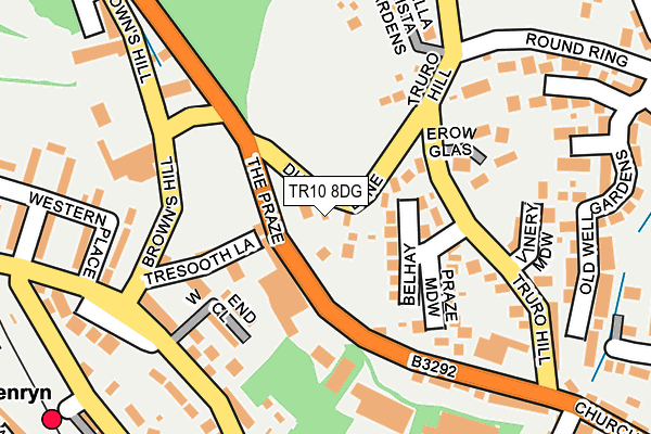 TR10 8DG map - OS OpenMap – Local (Ordnance Survey)