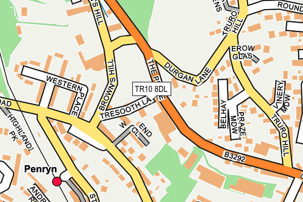 TR10 8DL map - OS OpenMap – Local (Ordnance Survey)