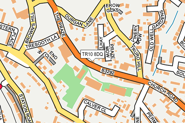 TR10 8DQ map - OS OpenMap – Local (Ordnance Survey)