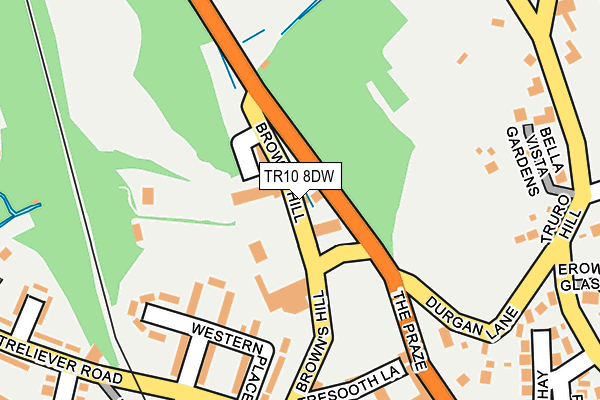 TR10 8DW map - OS OpenMap – Local (Ordnance Survey)