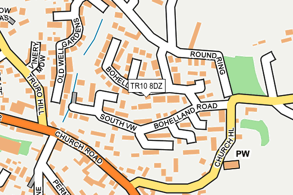 TR10 8DZ map - OS OpenMap – Local (Ordnance Survey)