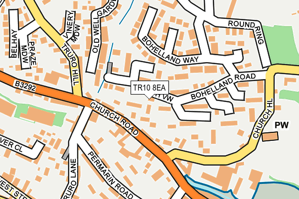 TR10 8EA map - OS OpenMap – Local (Ordnance Survey)