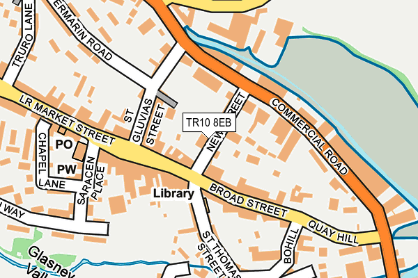 TR10 8EB map - OS OpenMap – Local (Ordnance Survey)