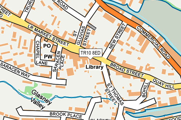 TR10 8ED map - OS OpenMap – Local (Ordnance Survey)