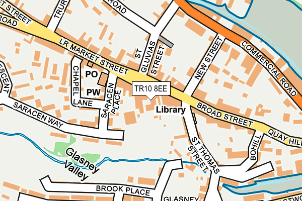 TR10 8EE map - OS OpenMap – Local (Ordnance Survey)