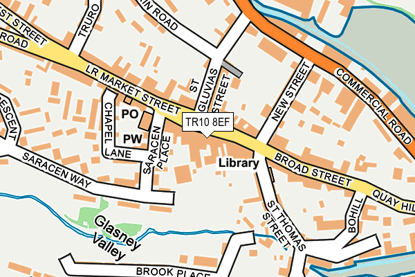 TR10 8EF map - OS OpenMap – Local (Ordnance Survey)