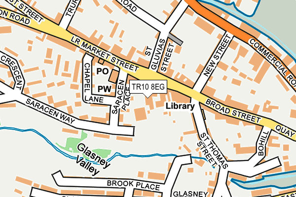 TR10 8EG map - OS OpenMap – Local (Ordnance Survey)