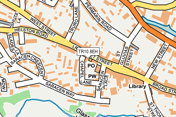 TR10 8EH map - OS OpenMap – Local (Ordnance Survey)