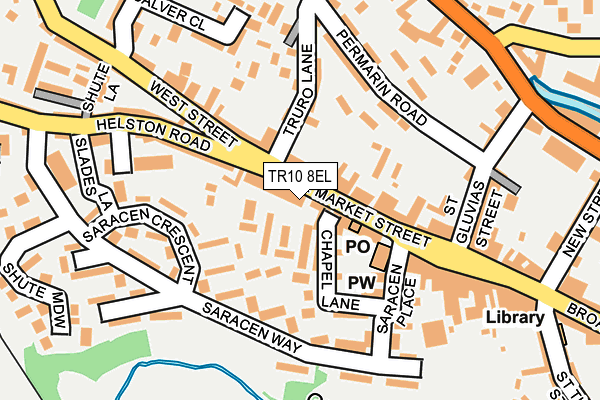 TR10 8EL map - OS OpenMap – Local (Ordnance Survey)