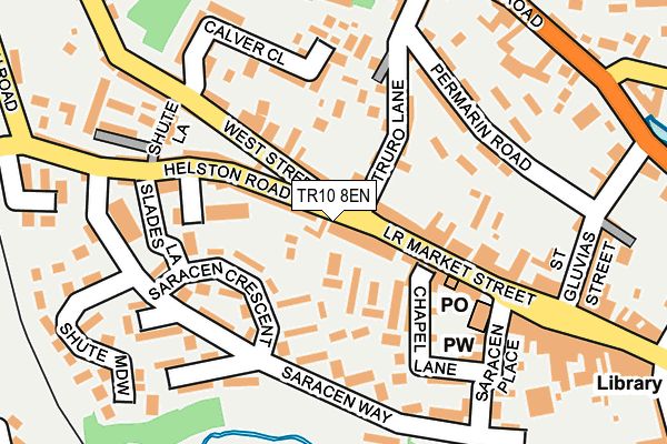 TR10 8EN map - OS OpenMap – Local (Ordnance Survey)
