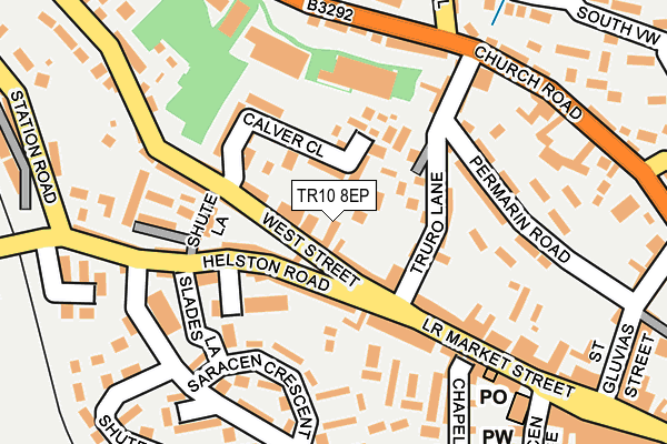 TR10 8EP map - OS OpenMap – Local (Ordnance Survey)