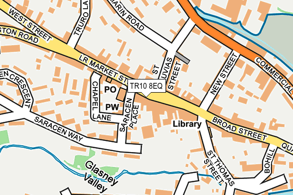 TR10 8EQ map - OS OpenMap – Local (Ordnance Survey)